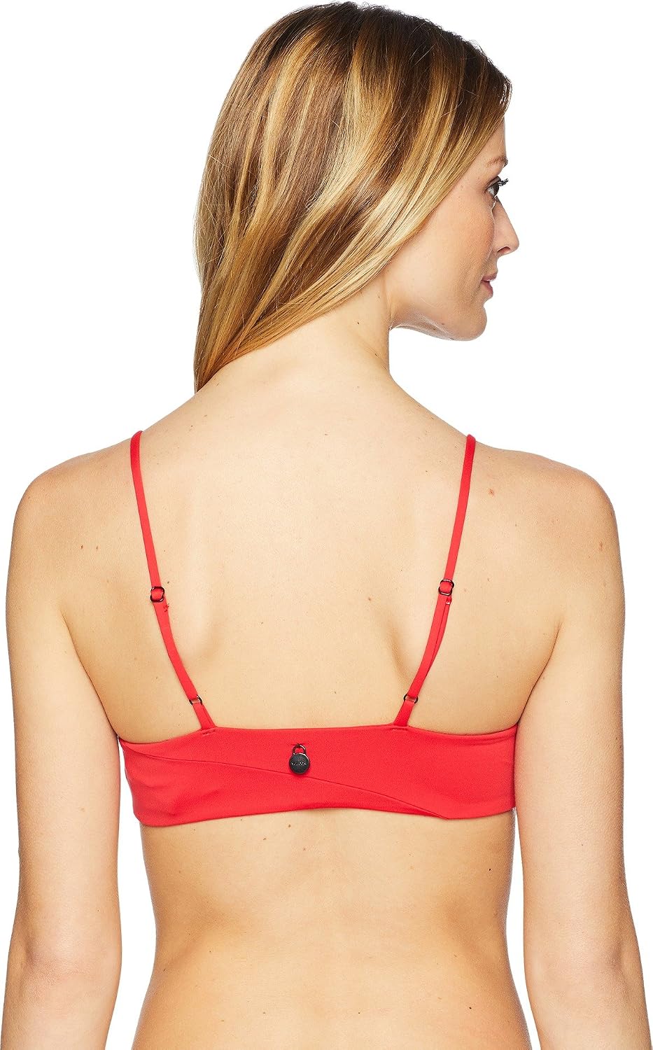 Volcom Simply Seam Less Vneck Bikini Top Swimwear True Red