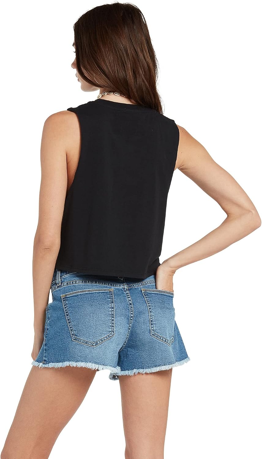 Volcom Women's Stone Hour Crop Tank Black