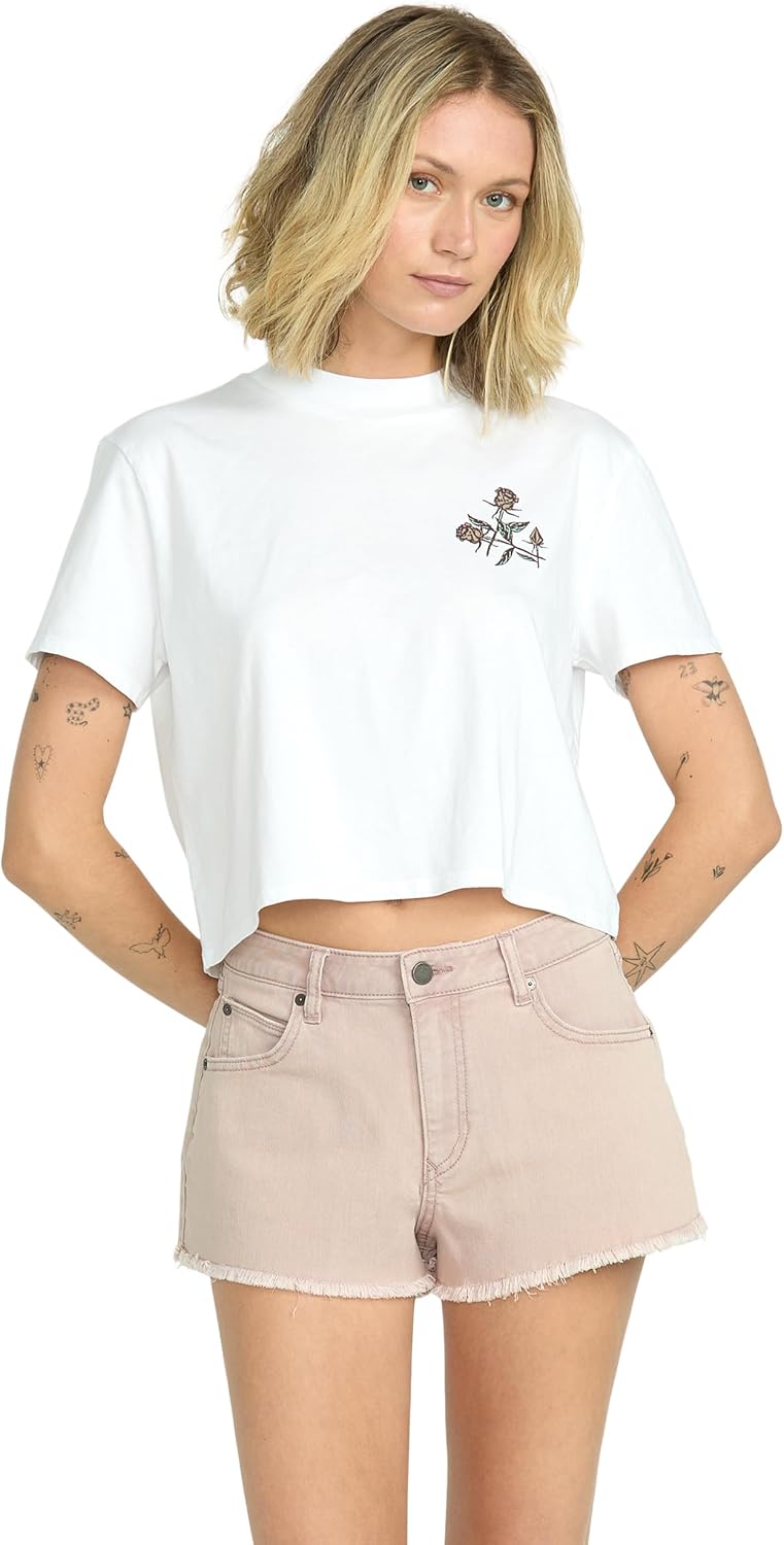 Volcom Women's 1991 Stone High Waisted Cutoff Denim Jean Short