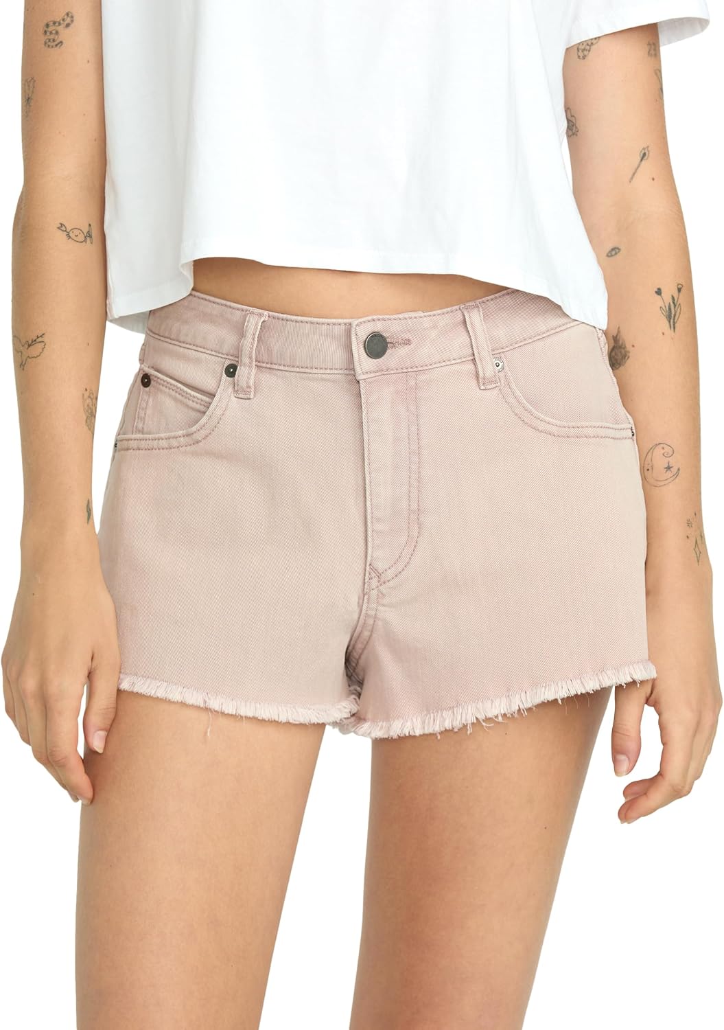 Volcom Women's 1991 Stone High Waisted Cutoff Denim Jean Short