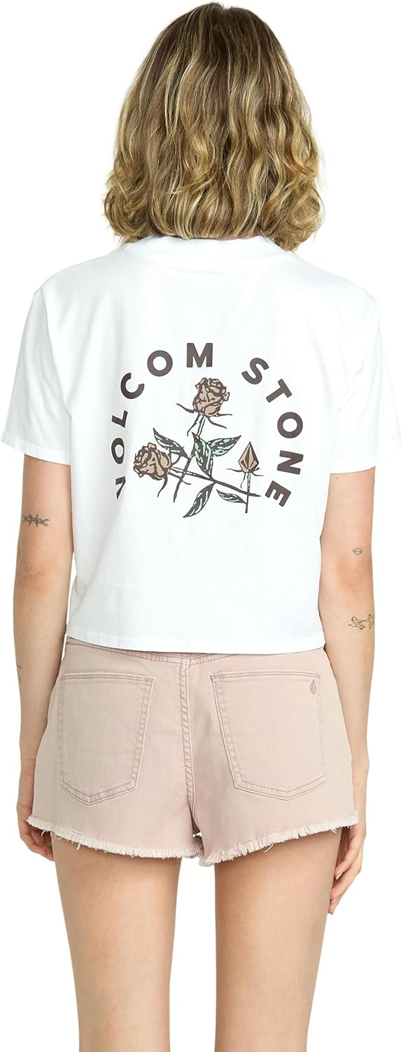 Volcom Women's 1991 Stone High Waisted Cutoff Denim Jean Short