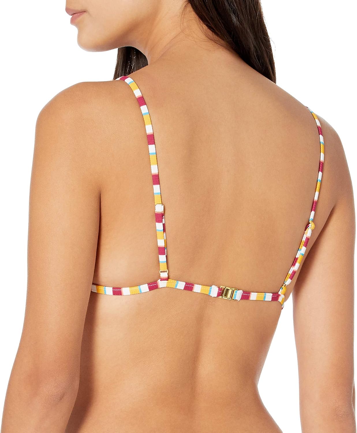 Volcom Women's Tri Bikini Top – Sustainable Slide-tri Swim Top with Adjustable Halter and Removable Cups Multi While