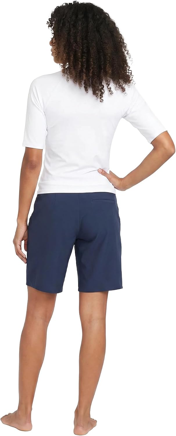 Volcom womens Simply Solid 11-inch Classic Swim Boardshort Navy