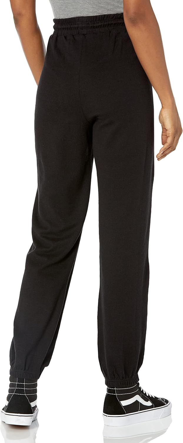 Volcom Women's Lived In Lounge Fleece Sweatpants (Regular & Plus Size) Black White 1