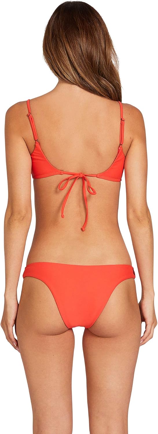 Volcom Women's Simply Solid V Beach Pant Bikini Bottom Coral