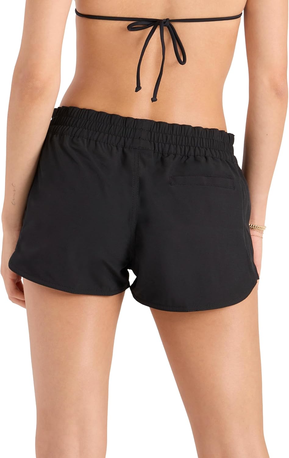 Volcom Women's 2-inch Swim Boardshorts – Lightweight 4-Way Stretch Surf Shorts with UPF 50+ and Recycled Fabric Onyx