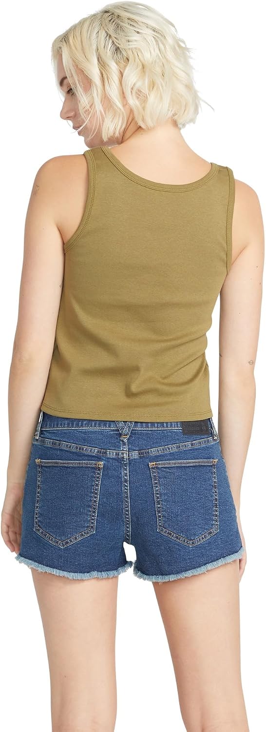Volcom Women's Stoney Stretch Cut Off Denim Short Ltwt Vintage