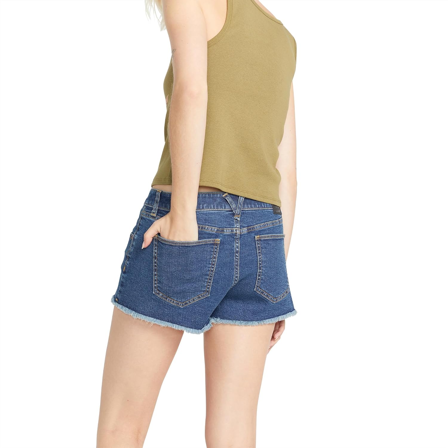 Volcom Women's Stoney Stretch Cut Off Denim Short Ltwt Vintage