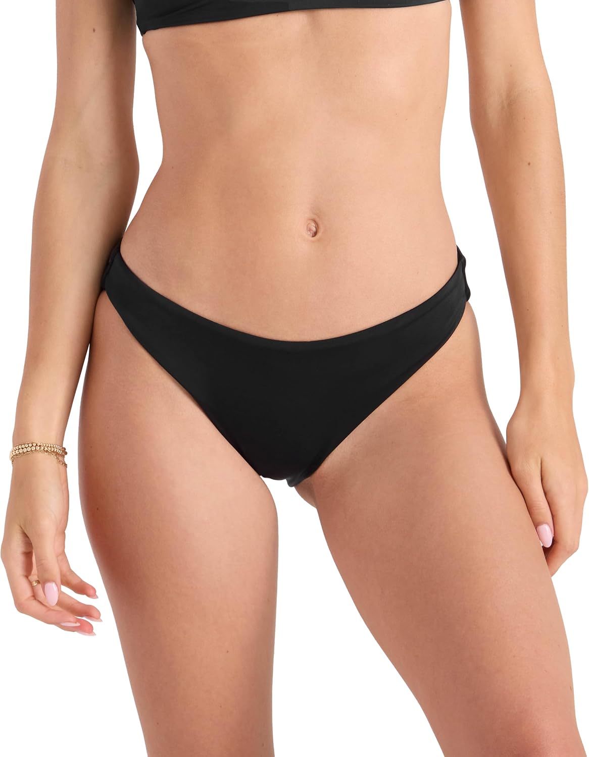 Volcom Women's Simply Seamless Skimpy Swimsuit Bikini Bottom Onyx