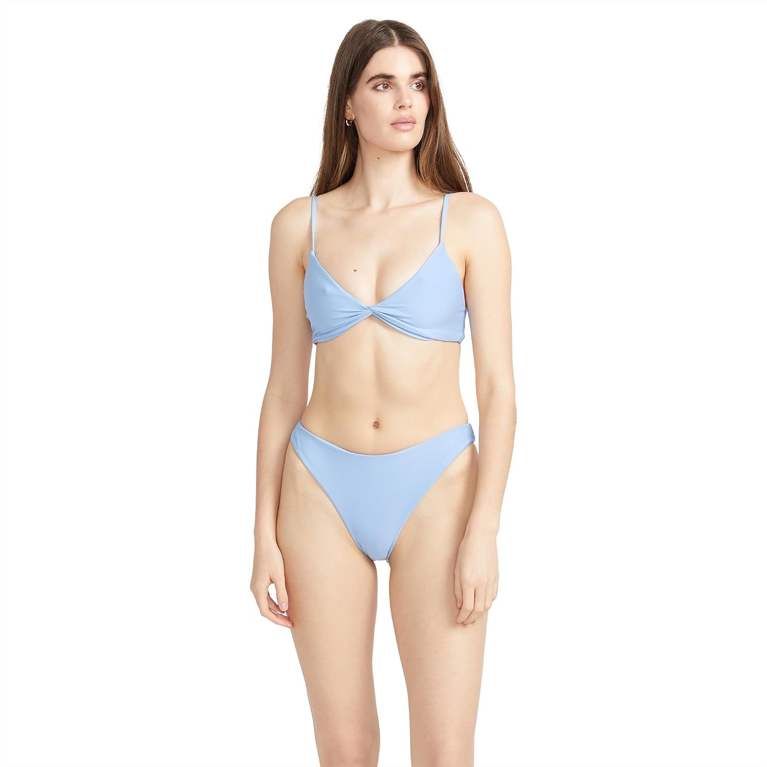 Volcom Women's Simply Seamless Skimpy Swimsuit Bikini Bottom Coastal Blue