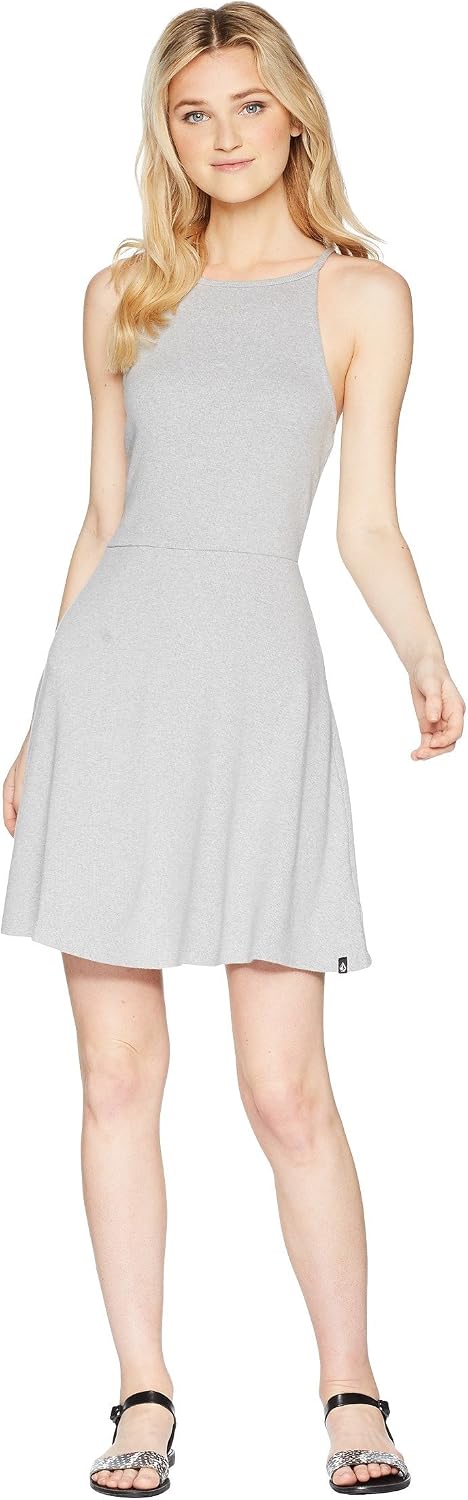 Volcom Stoned High Rise Raw Hem Mini Skirt Skirt Heather Grey