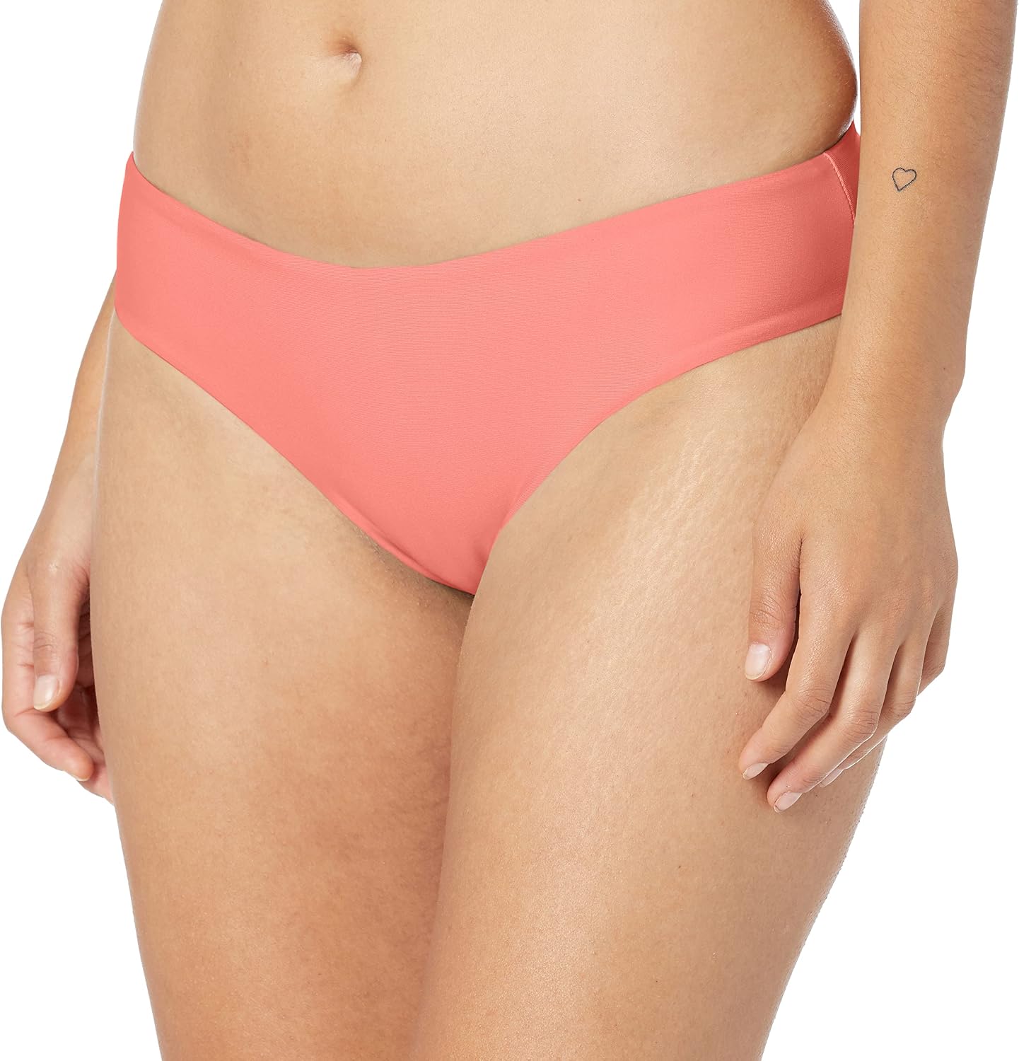 Volcom Women's Simply Seamless Skimpy Swimsuit Bikini Bottom E-coral