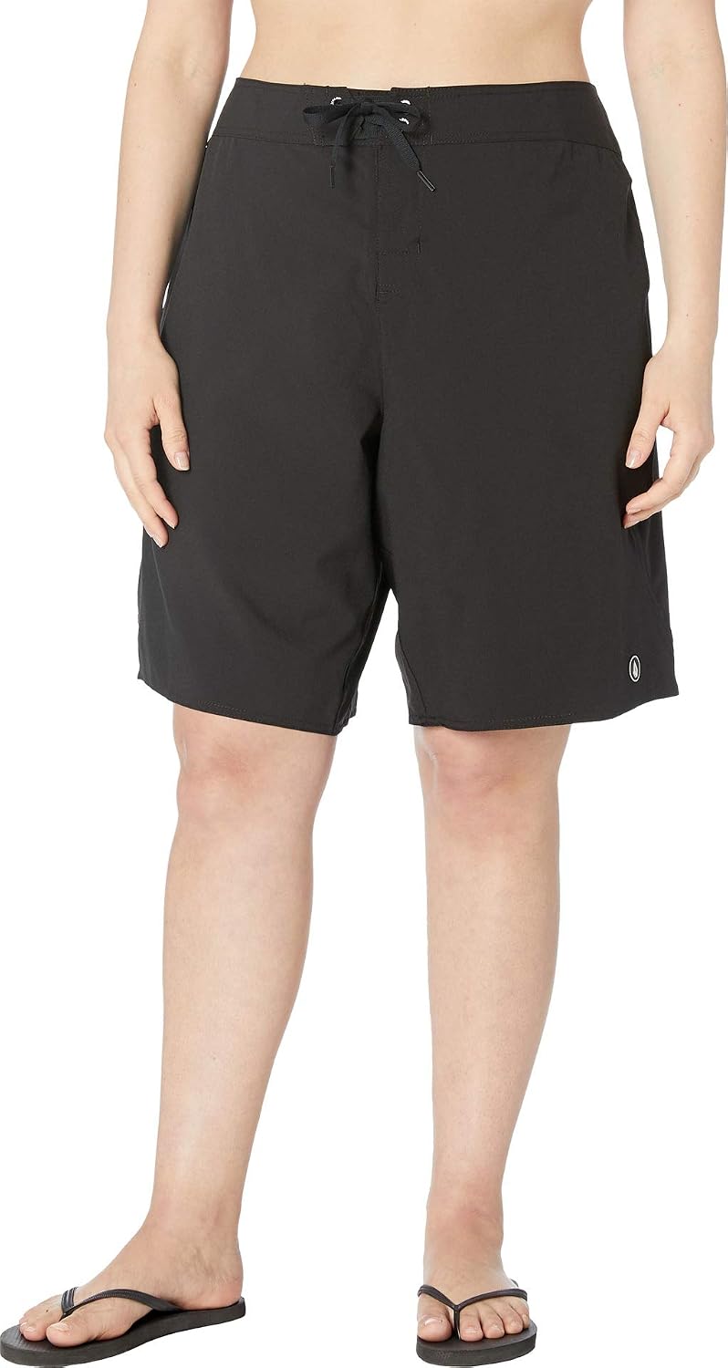 Volcom Women's Simply Solid Boardshort Black White