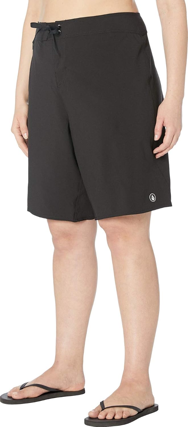 Volcom Women's Simply Solid Boardshort Black White