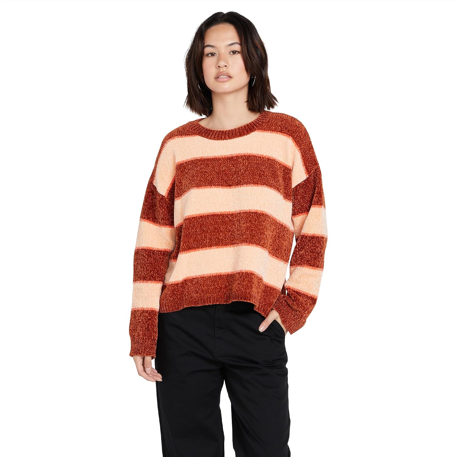 Volcom Women's Bubble Tea Sweater Nutmeg