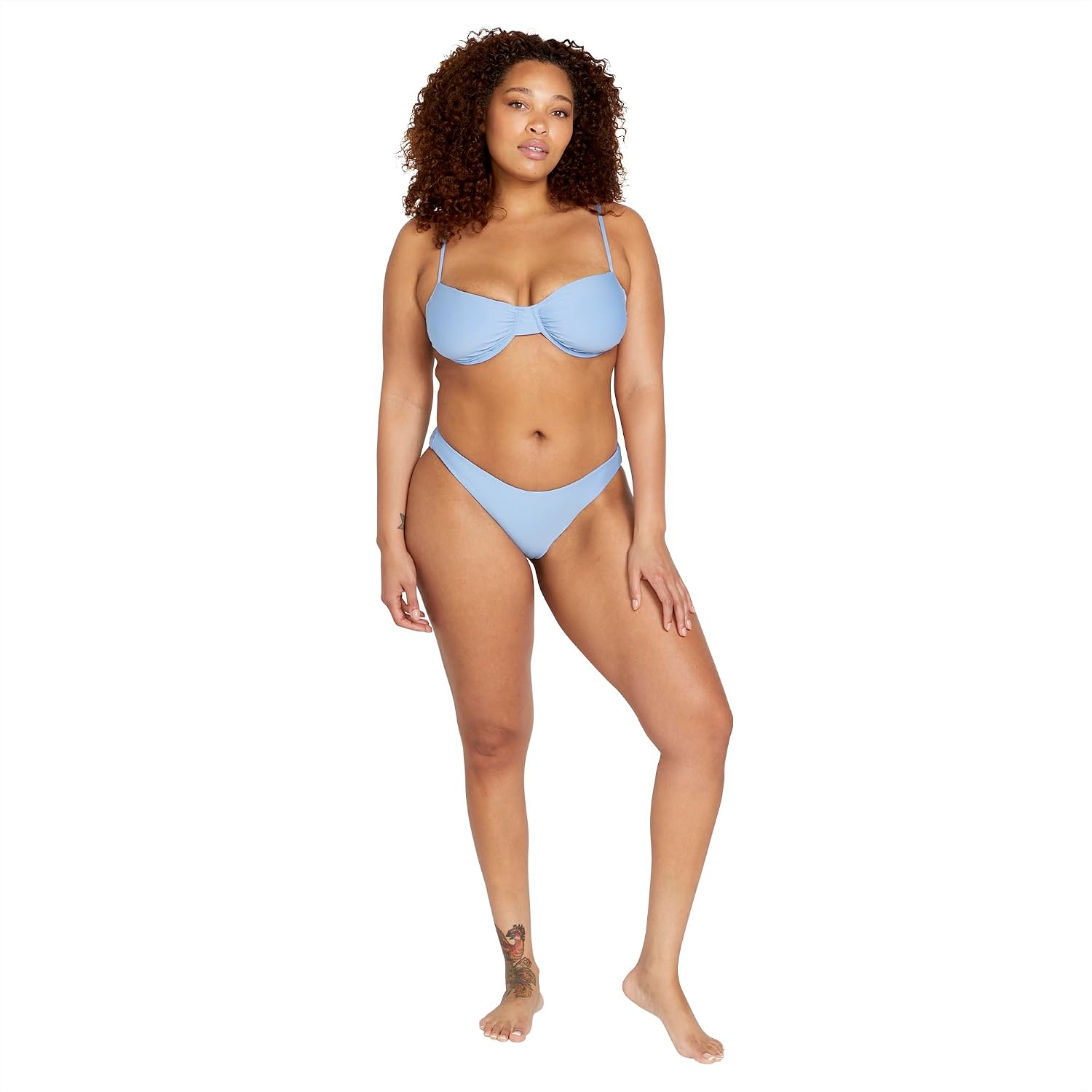 Volcom Women's Full Bikini Bottom – Low-Rise Swim Bottom with Full Coverage, Made from Recycled Fabric Coastal