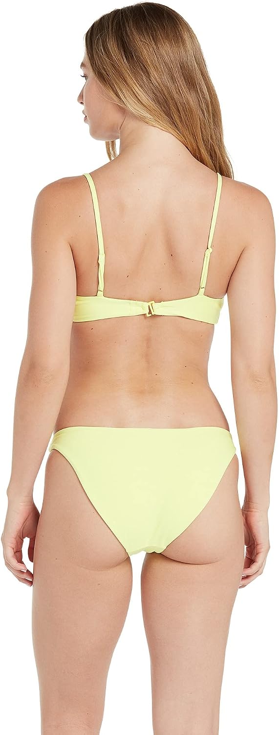 Volcom Women's Simply Solid Full Bikini Bottom (Regular & Plus Size) Lime