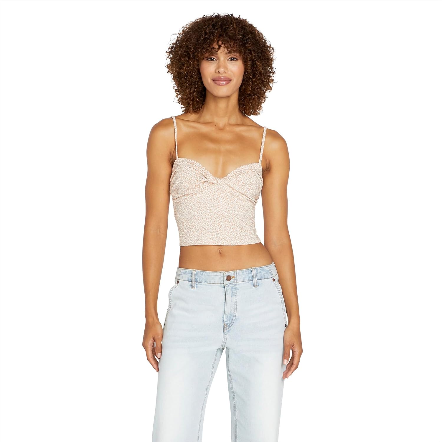 Volcom Women's 2 Dot to Handle Cami Top Mushroom