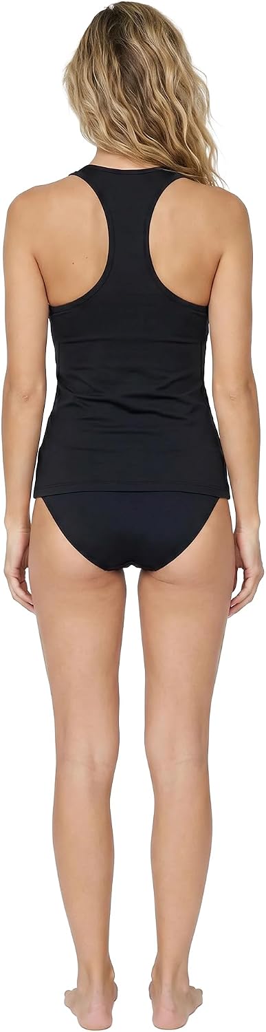 Volcom Women's Simply Core Tankini Swimsuit Top Plus Size Black
