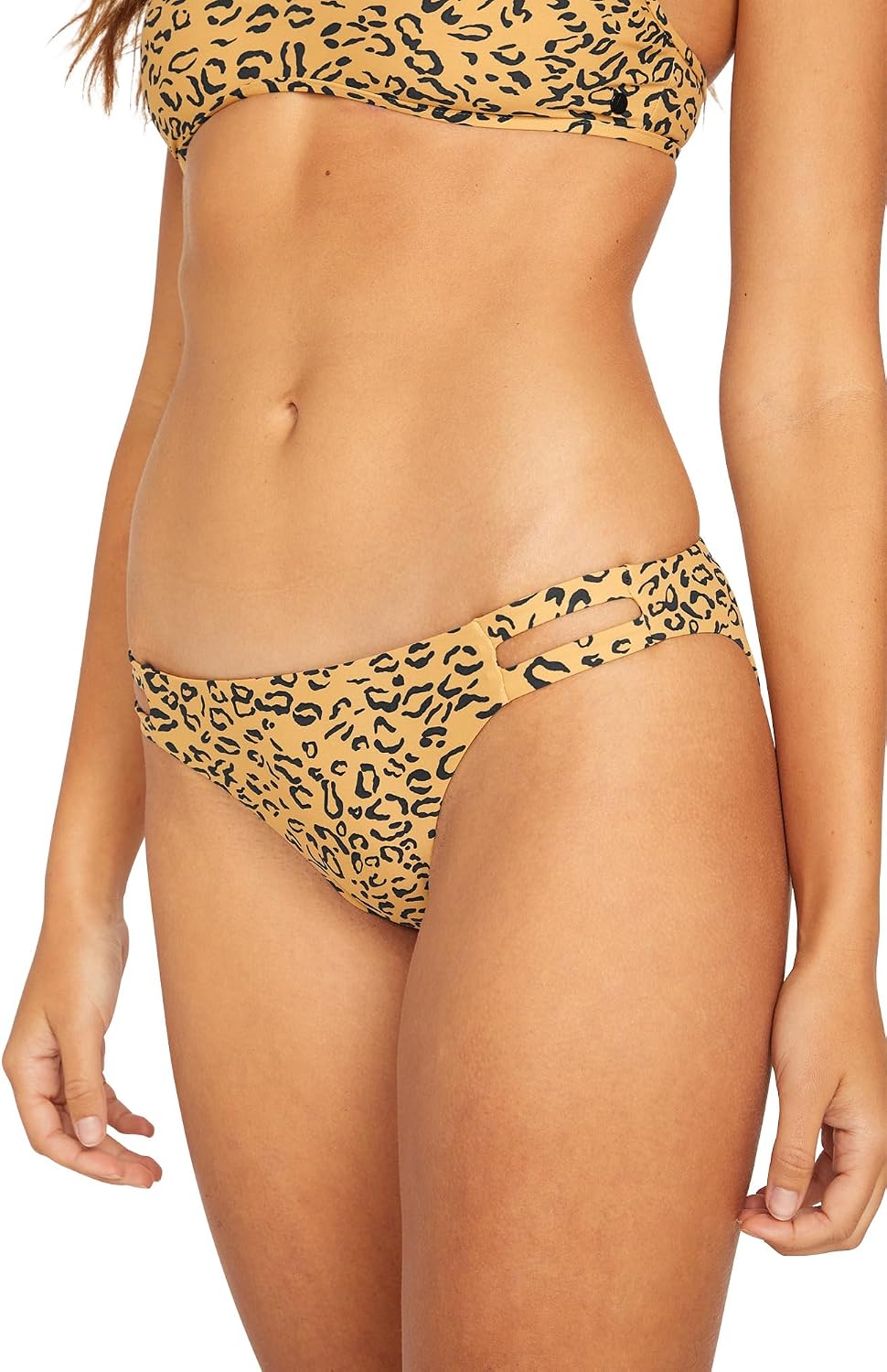Volcom Women's Simply Solid Full Bikini Bottom (Regular & Plus Size) Animal