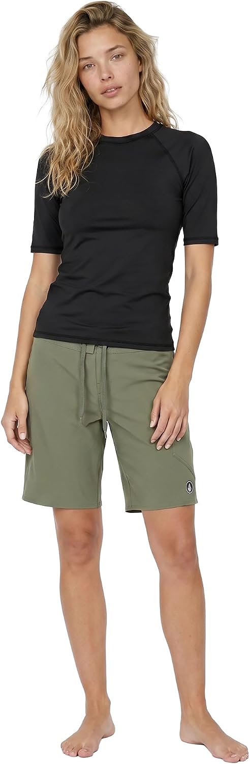 Volcom Women's Simply Solid Boardshort Green Olive