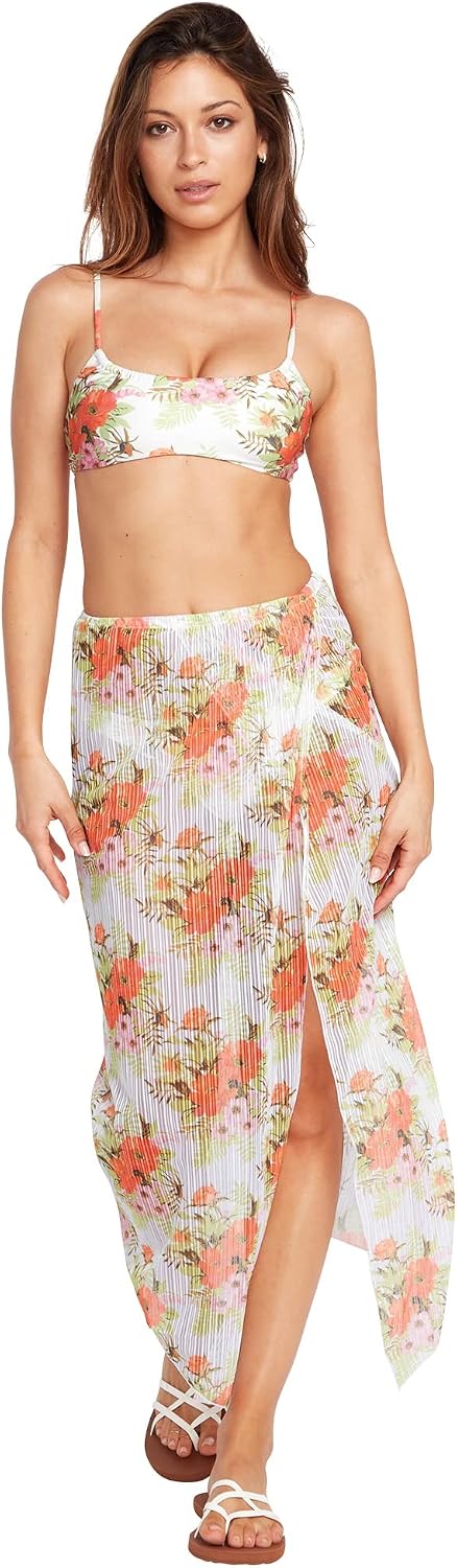 Volcom Women's Swimsuit Cover-ups for Beach, Poolside, Resort Wear White Combo