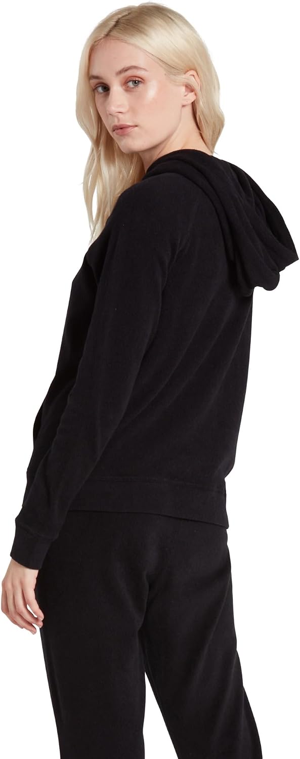 Lived In Lounge Hooded Fleece Pullover Sweatshirt (Regular & Plus Size) Black 3