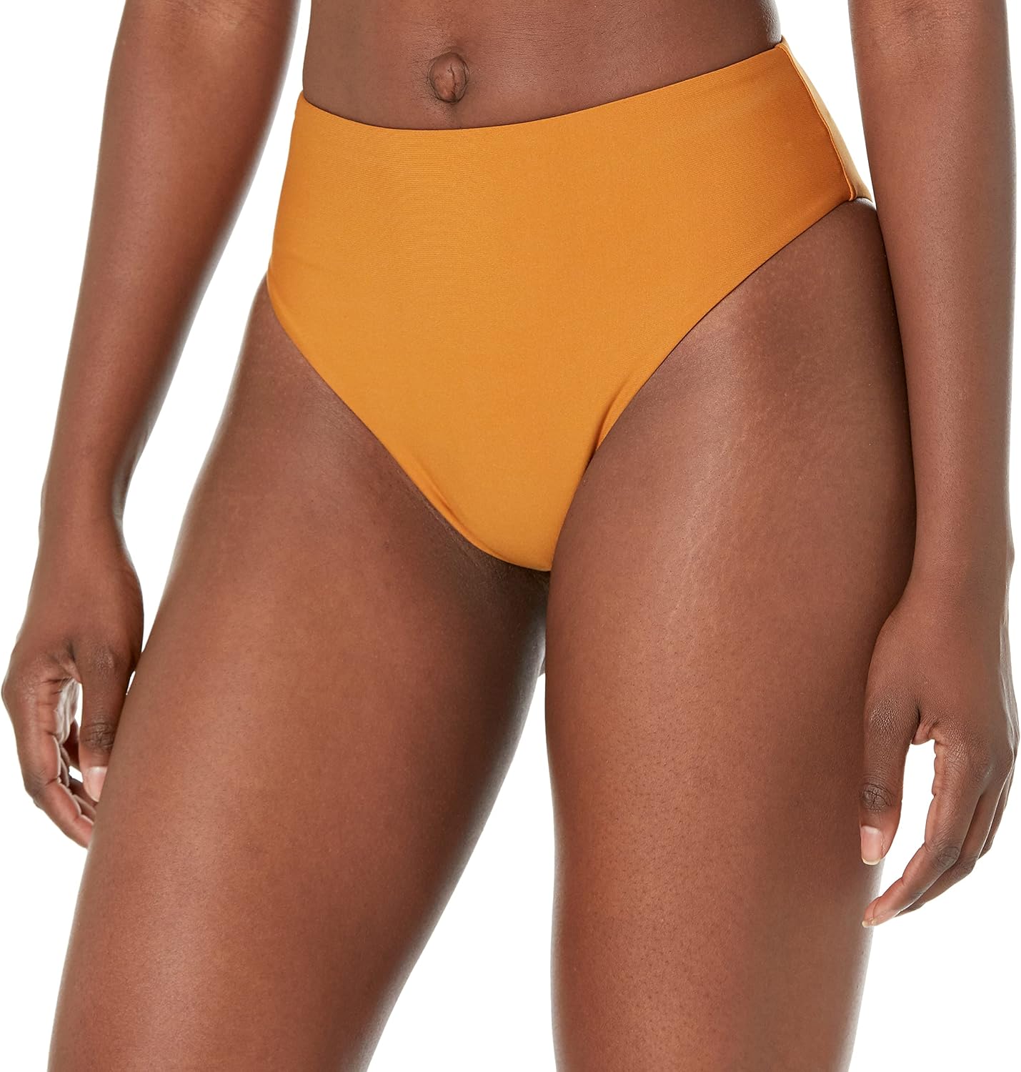 Volcom Women's Full Bikini Bottom – Low-Rise Swim Bottom with Full Coverage, Made from Recycled Fabric Bronze