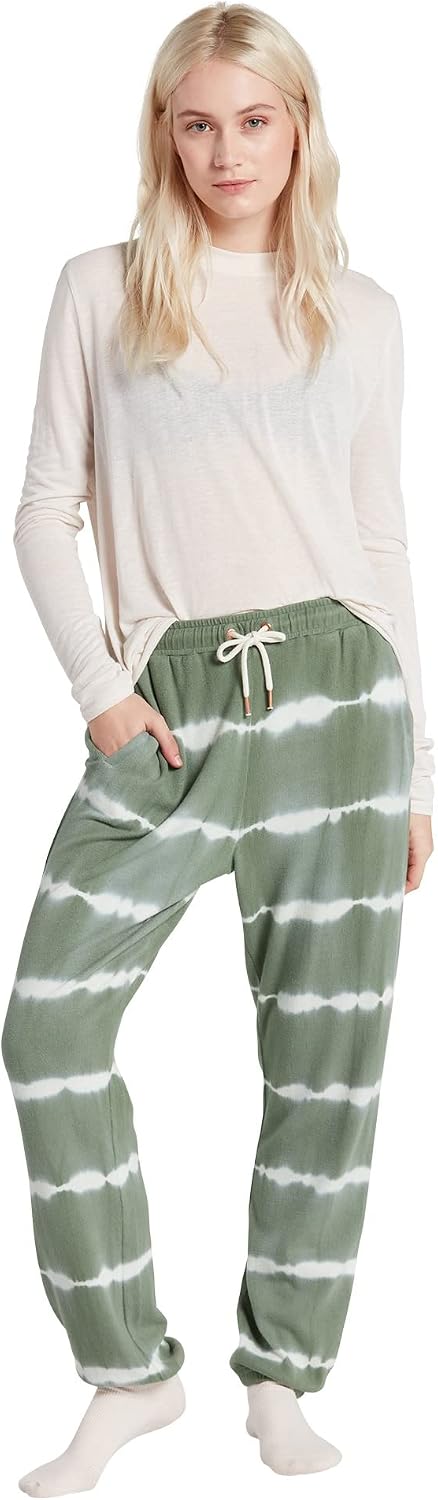Volcom Women's Lived In Lounge Fleece Sweatpants (Regular & Plus Size) Light Army