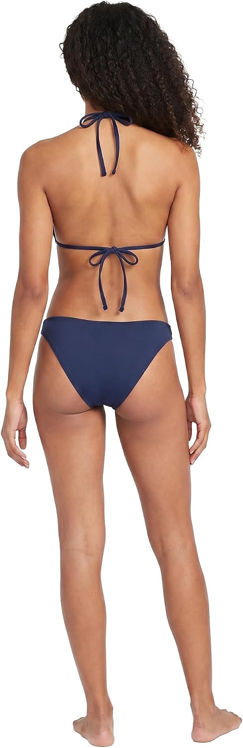 Volcom Women's Simply Seamless Skimpy Swimsuit Bikini Bottom Navy
