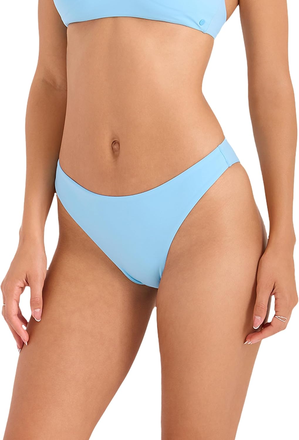 Volcom Women's Simply Seamless Skimpy Swimsuit Bikini Bottom Persimmon