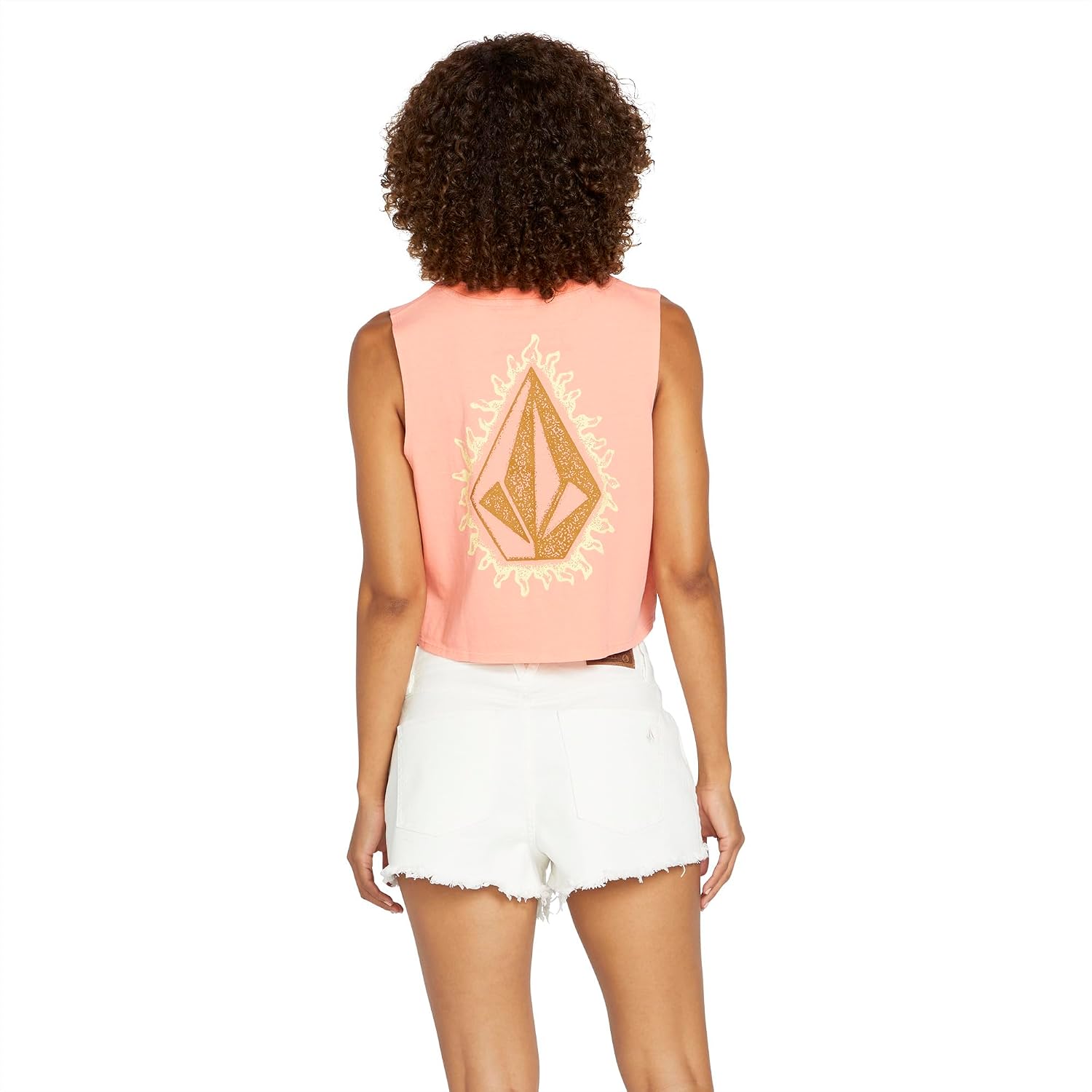 Volcom Women's Stone Hour Crop Tank Reef Pink