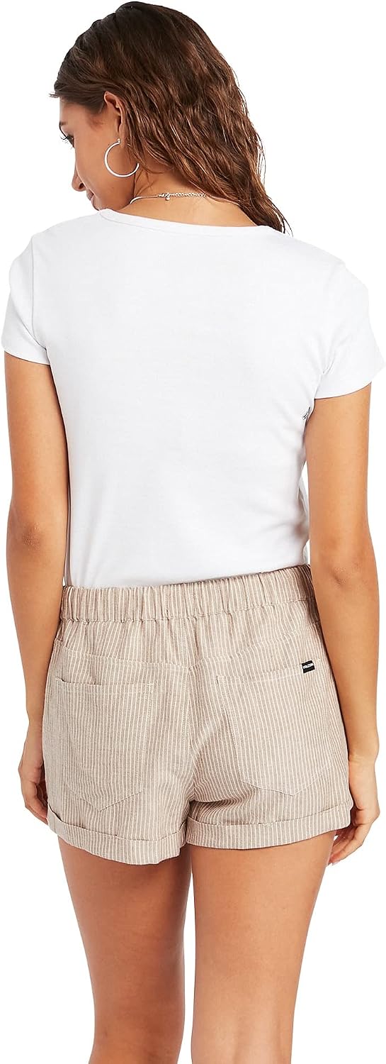 Volcom Women's Sunday Strut Elastic Waist Short Vintage Brown