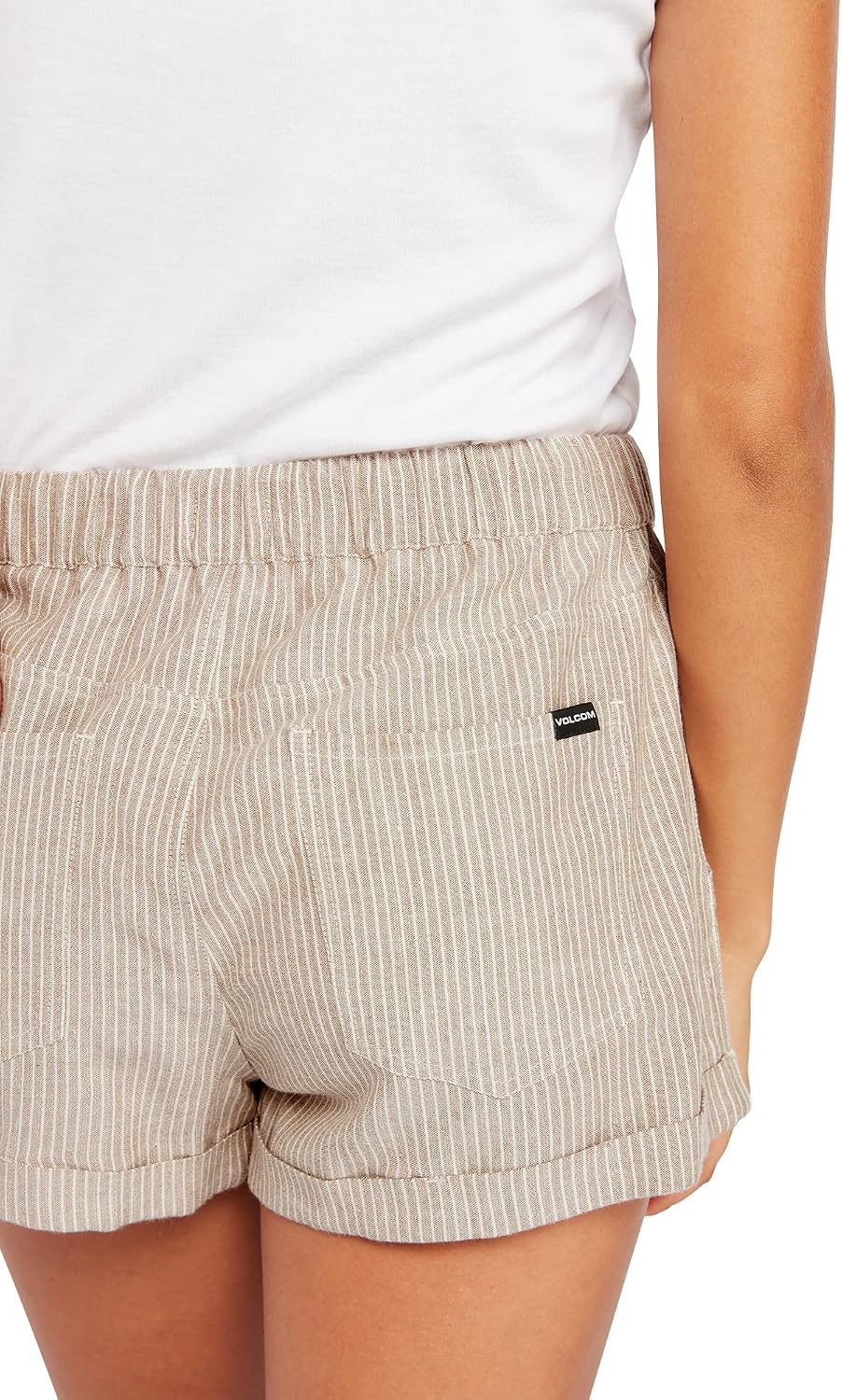 Volcom Women's Sunday Strut Elastic Waist Short Vintage Brown