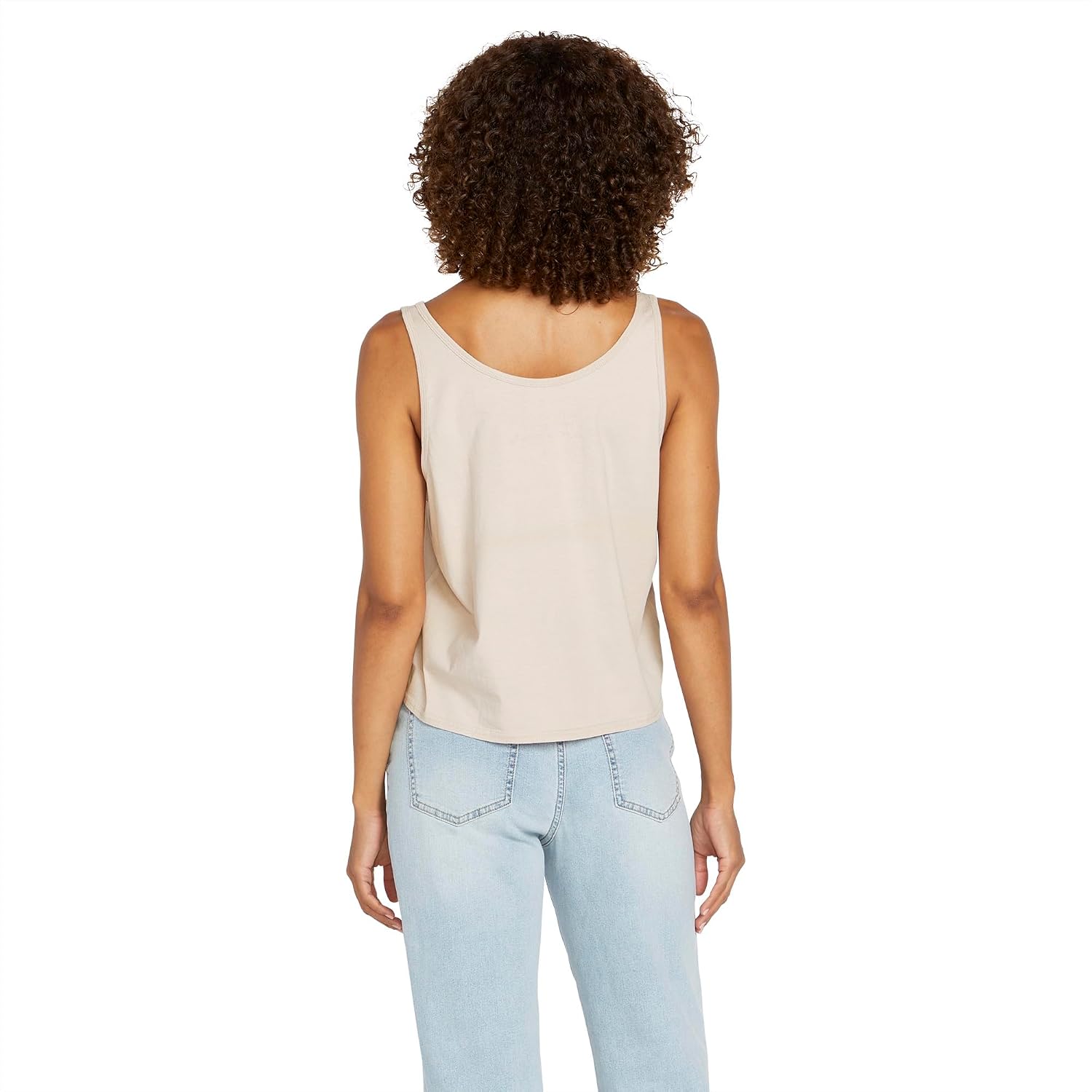 Volcom Women's to The Bank Organic Cotton Graphic Tank Top – Relaxed Boxy Fit, Breezy Summer Style Dusty Rose
