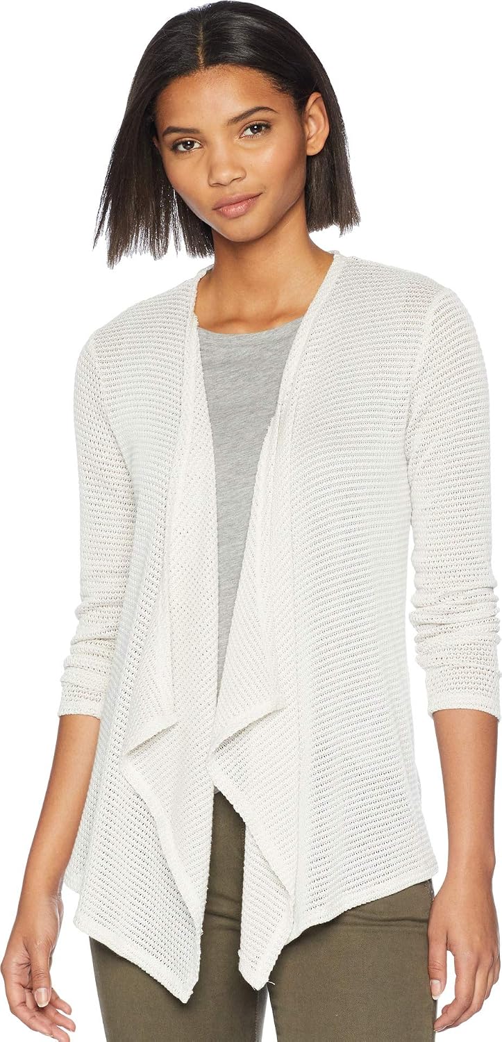 Volcom Women's Go Go Wrap Open Front Cardigan Sweater (Regular & Plus Size) Oatmeal