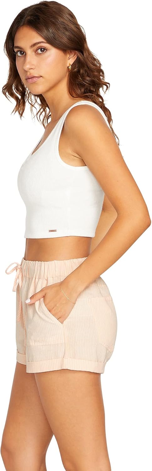 Volcom Women's Sunday Strut Elastic Waist Short Melon