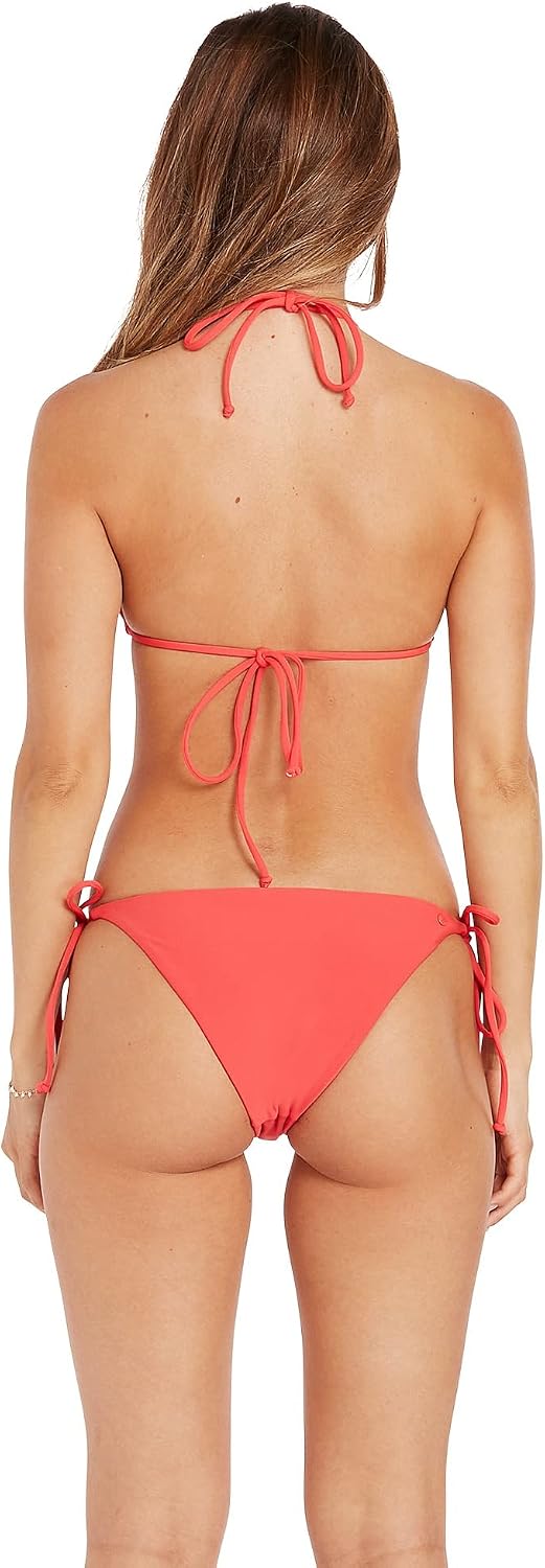 Volcom Women's Tri Bikini Top – Sustainable Slide-tri Swim Top with Adjustable Halter and Removable Cups Pistol Punch