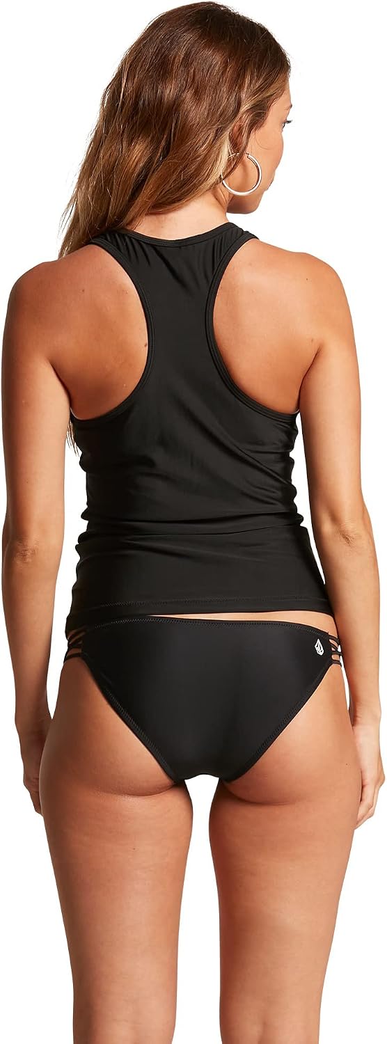 Volcom Women's Simply Core Tankini Swimsuit Top Plus Size Jet