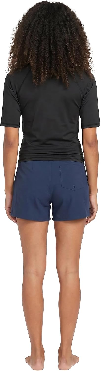 Volcom Women's Simply Solid 5-Inch Swim Surf Boardshort Navy