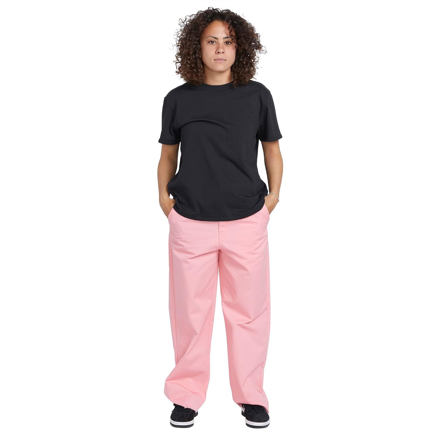 Volcom Women's Thisthatthem Skate Relaxed Fit Chino Pant Guava