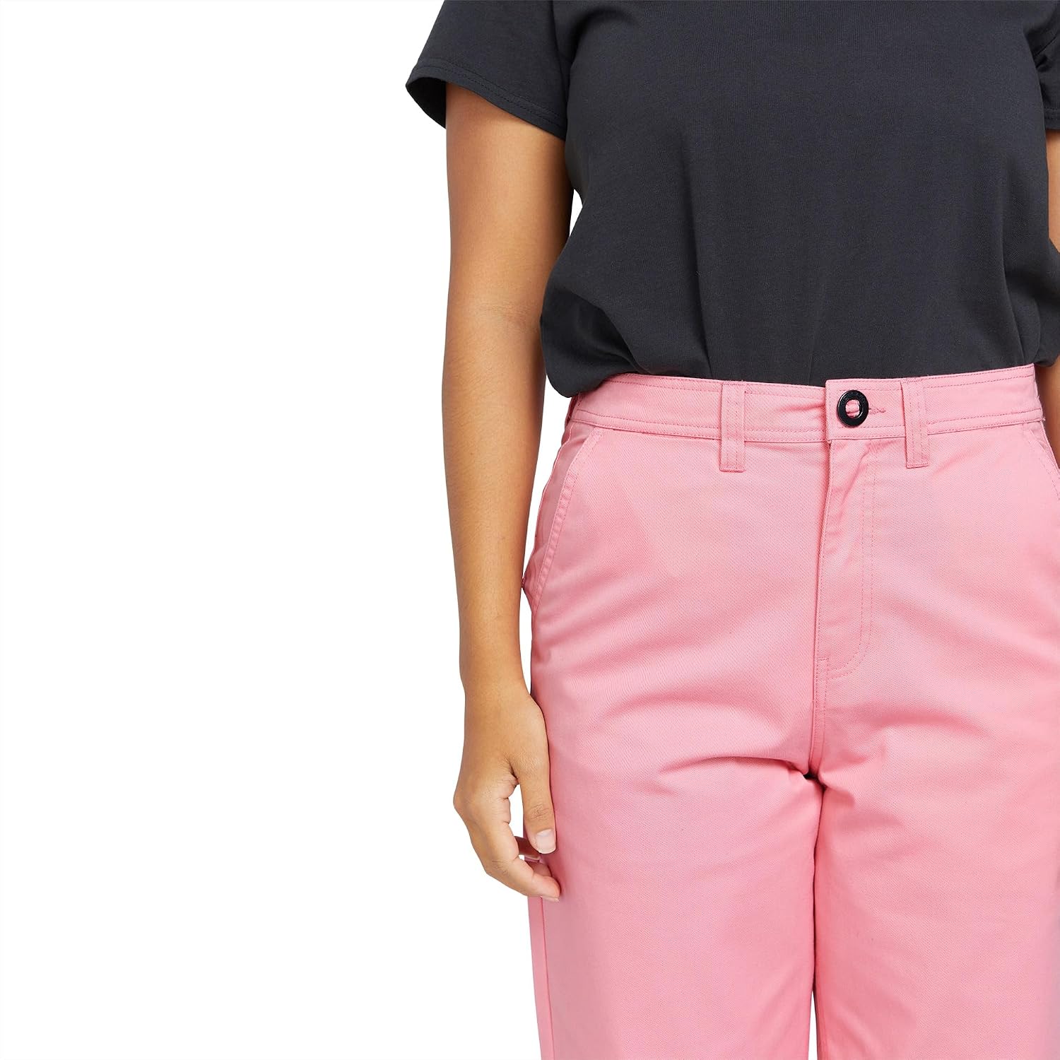 Volcom Women's Thisthatthem Skate Relaxed Fit Chino Pant Guava