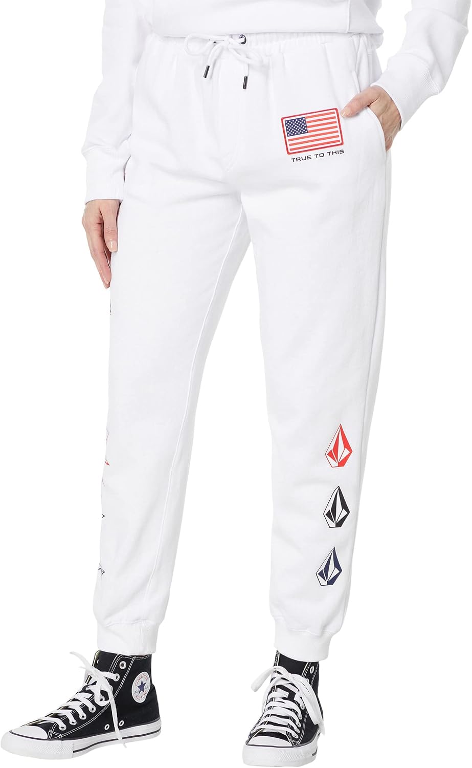 Volcom Women's Usst Fleece Pant Usst White