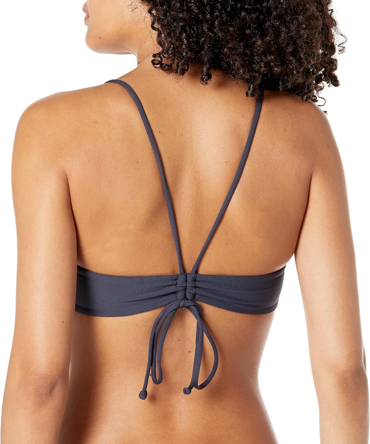 Volcom Women's Women's Simply Solid Scoop Neck Bikini Top Neck Bikini Top Bluenight