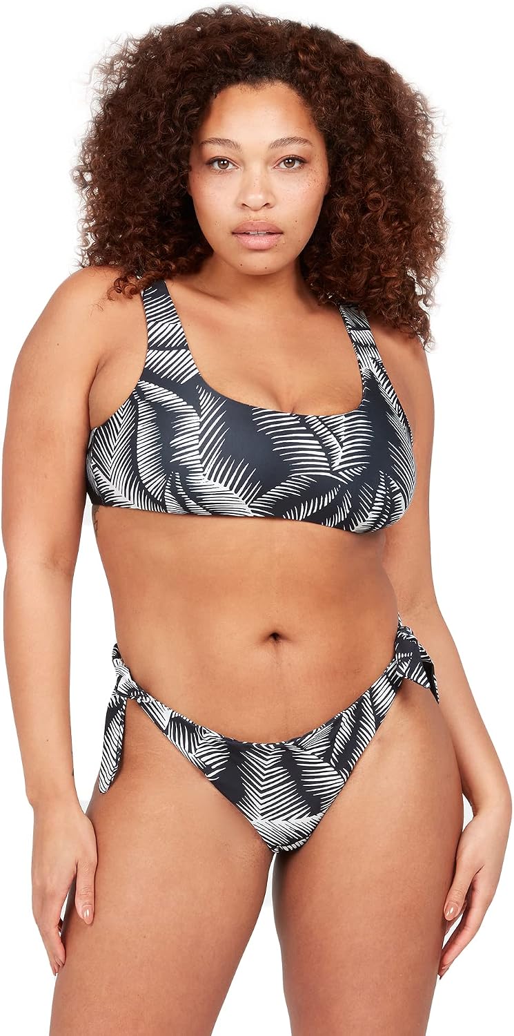 Volcom Women's Full Bikini Bottom – Low-Rise Swim Bottom with Full Coverage, Made from Recycled Fabric Eve