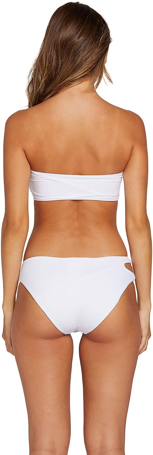 Volcom Women's Simply Solid Full Bikini Bottom (Regular & Plus Size) Burnt Red