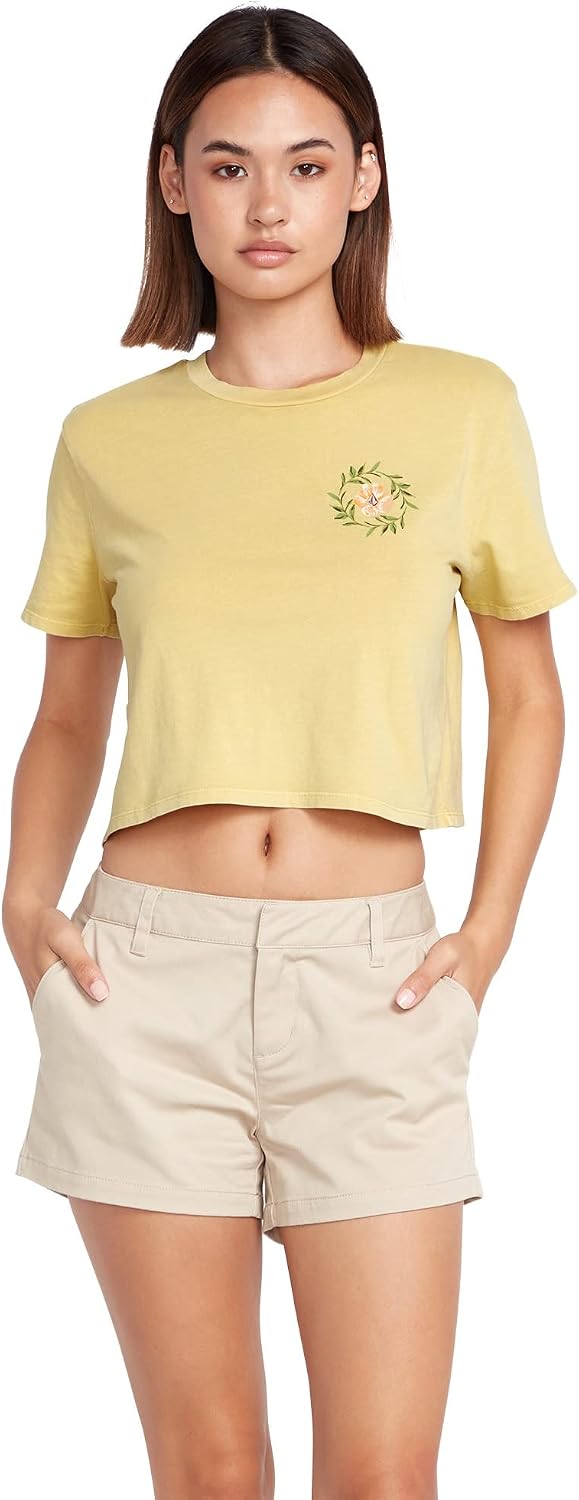 Volcom Women's Enternet Short Sleeve Tee Citron