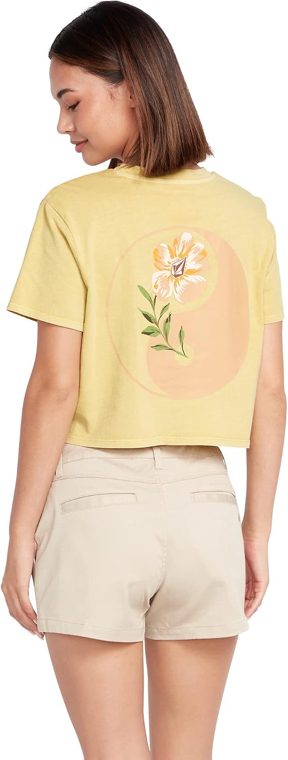 Volcom Women's Enternet Short Sleeve Tee Citron