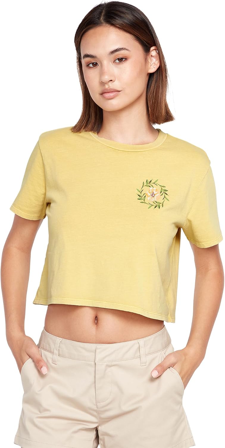 Volcom Women's Enternet Short Sleeve Tee Citron