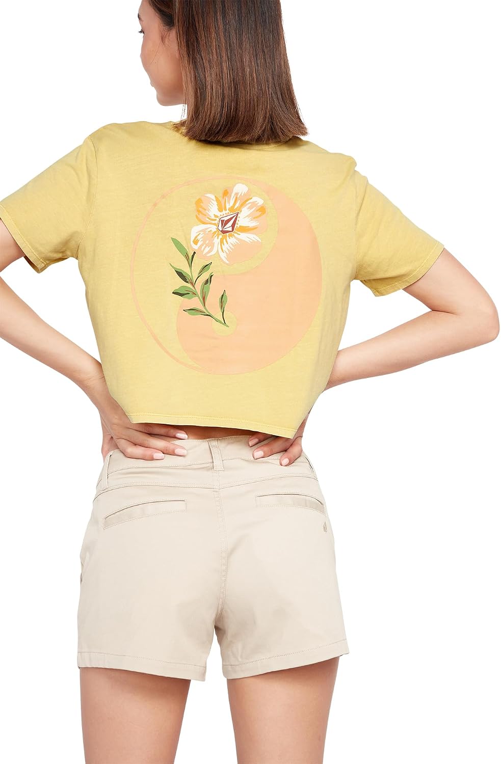 Volcom Women's Enternet Short Sleeve Tee Citron